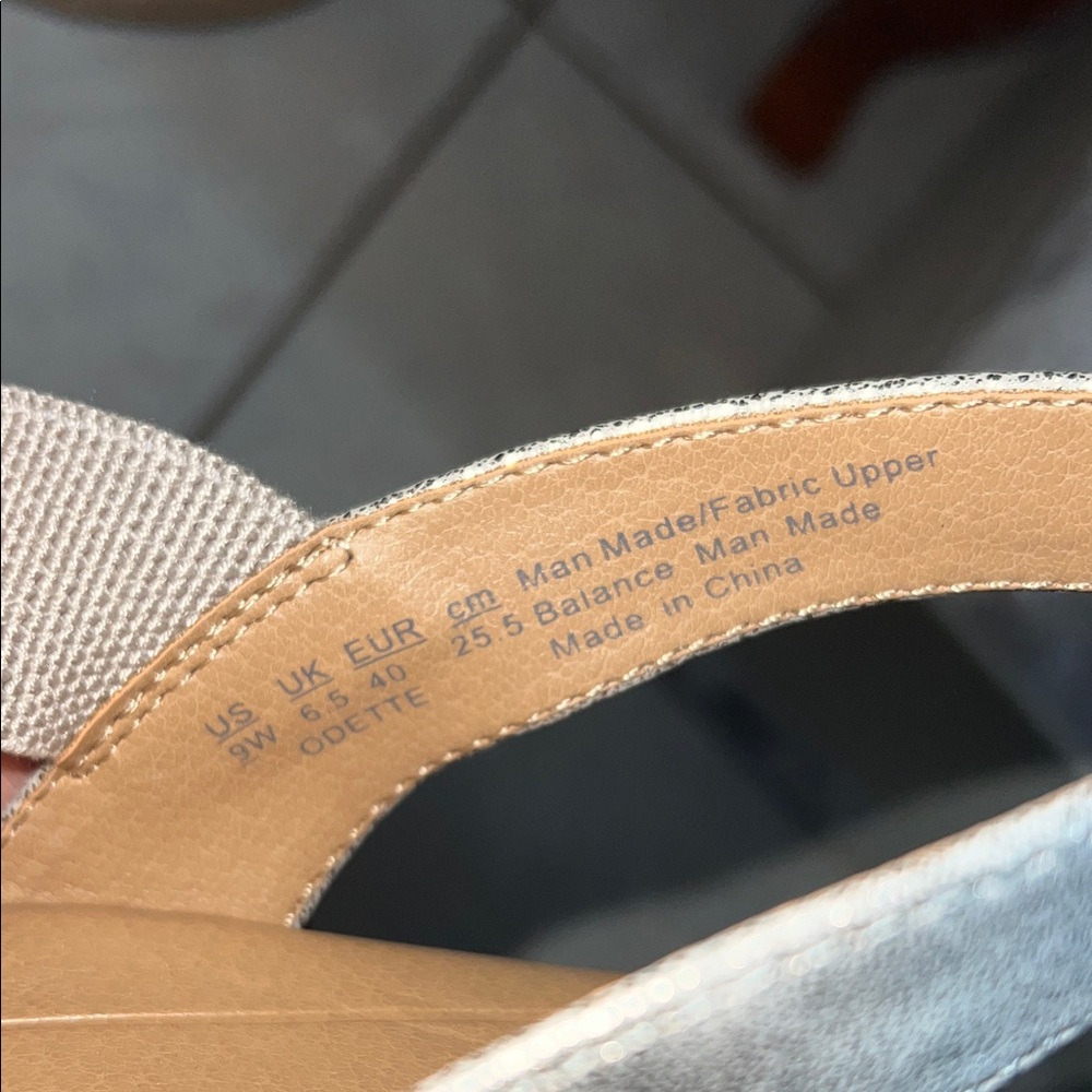 Life Stride Women's Taupe Wedge Sandals - Picture 6 of 7